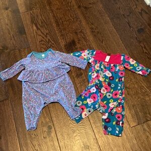 Lot of 2 Tea Rompers - Sz 3-6 months